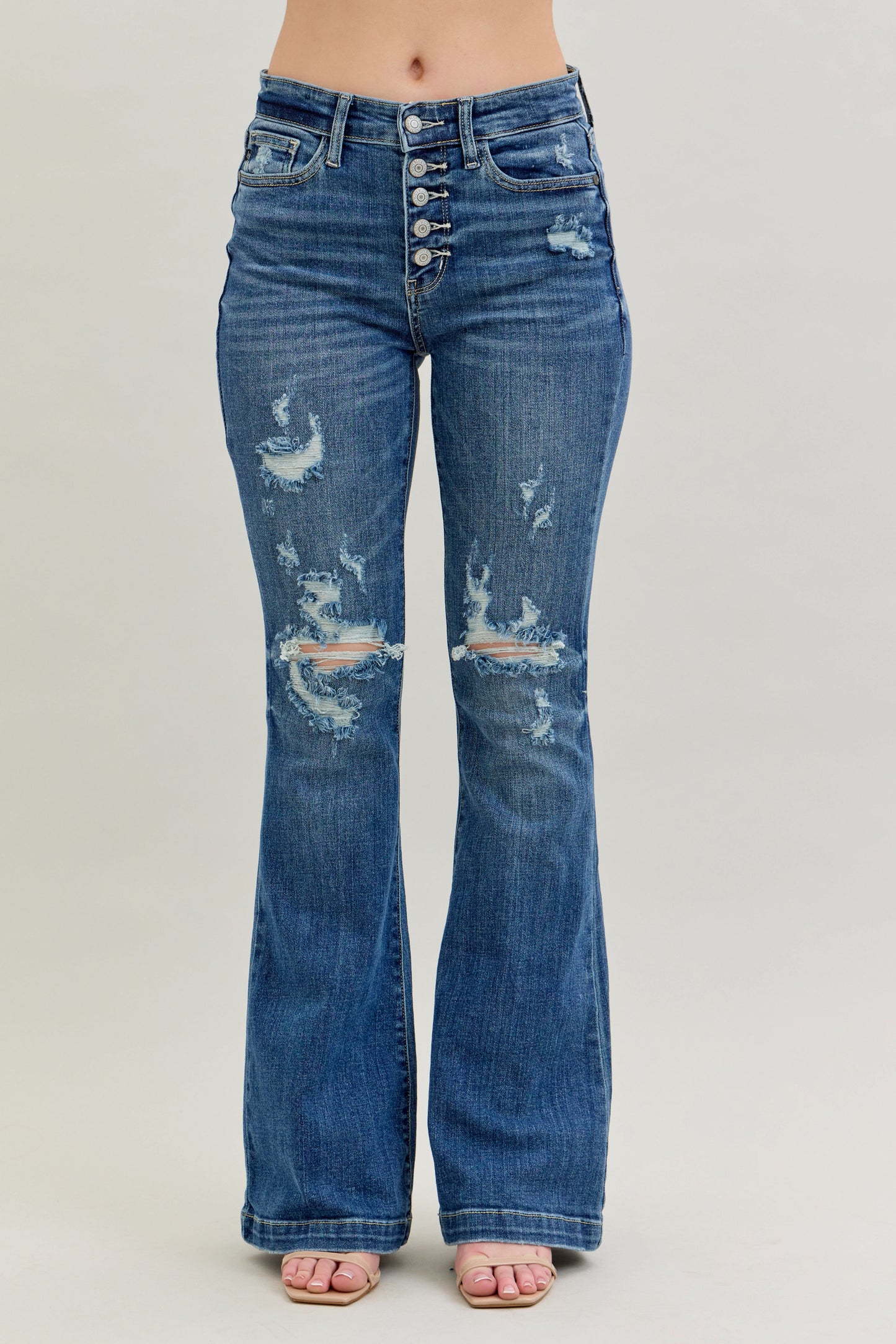 Judy Blue 5 Button Trouser Flare
