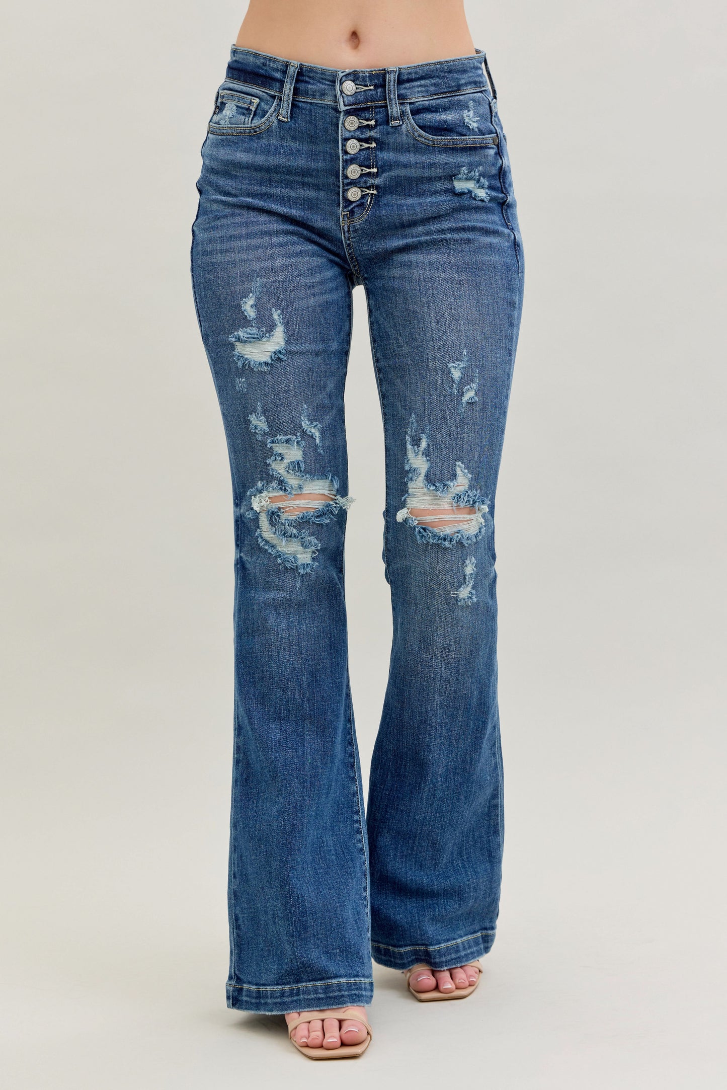 Judy Blue 5 Button Trouser Flare