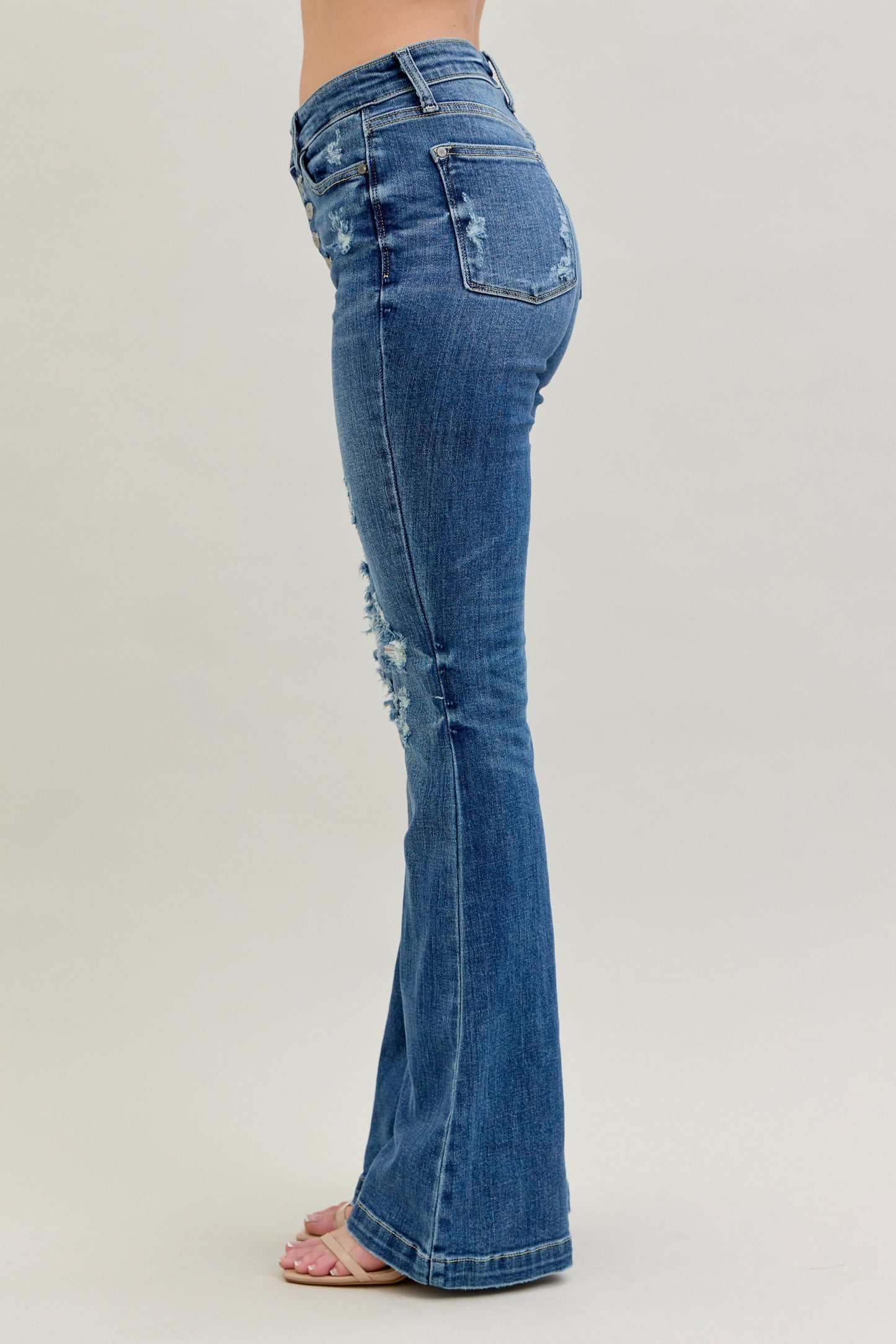 Judy Blue 5 Button Trouser Flare