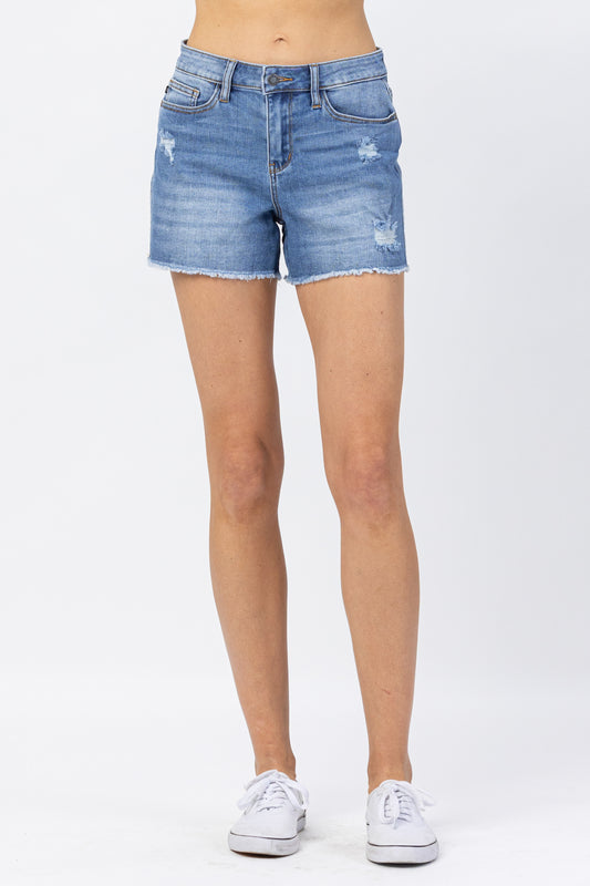 Judy Blue Distressed Shorts