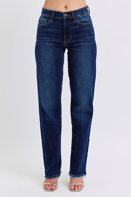 Judy Blue Frey Hem Straight