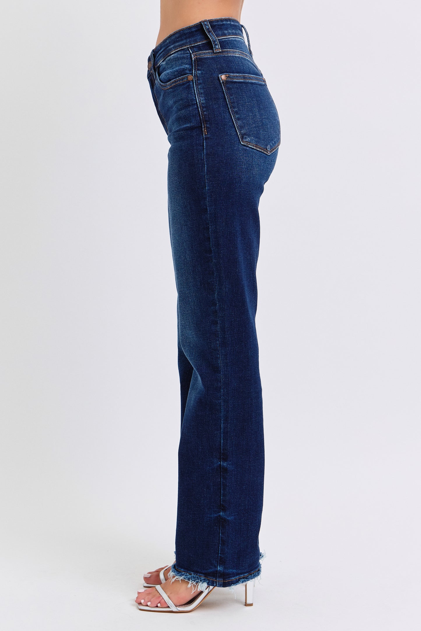 Judy Blue Frey Hem Straight