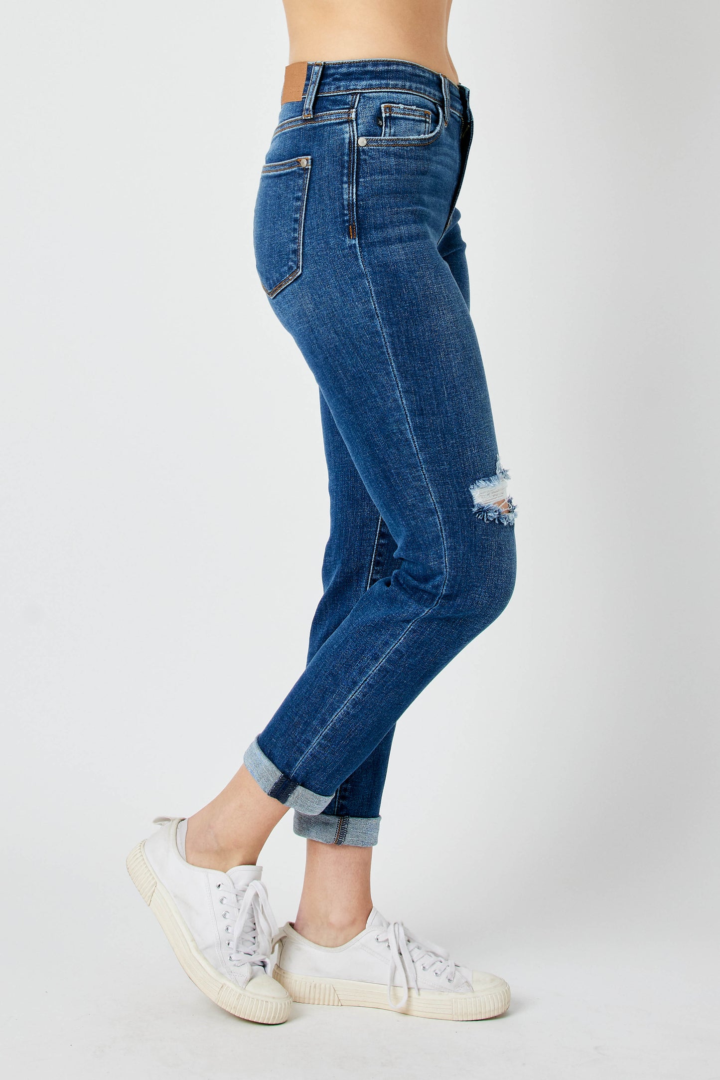 Judy Blue Mid Rise Destroy Slim Jean