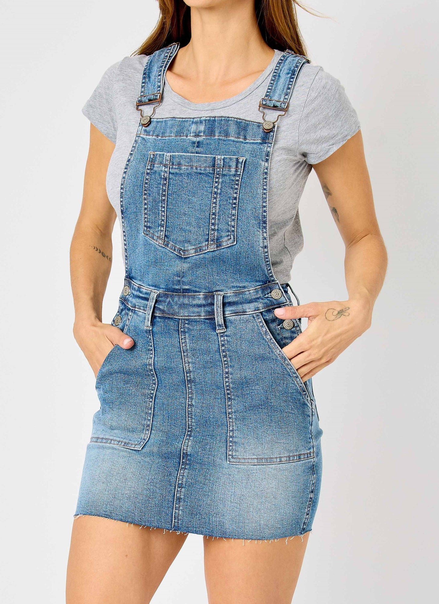 Judy Blue Denim Overall Skirt