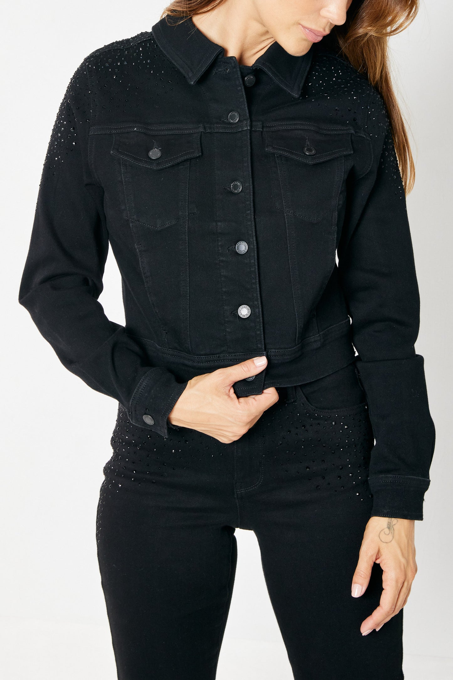 Judy Blue Rhinestone Embellished Jacket