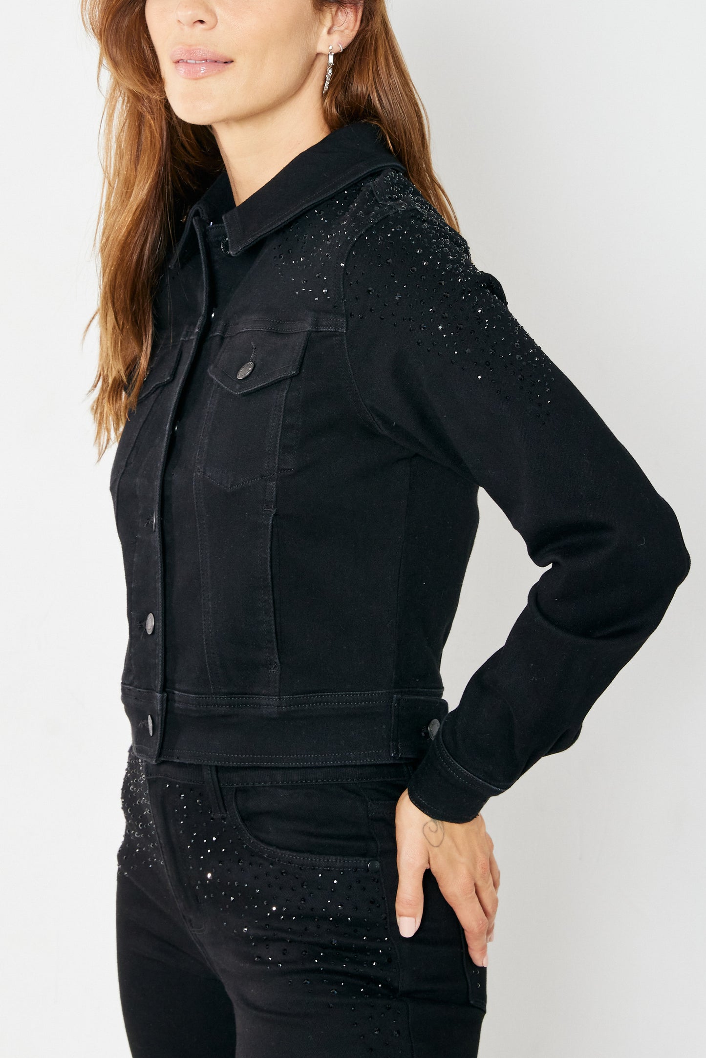 Judy Blue Rhinestone Embellished Jacket