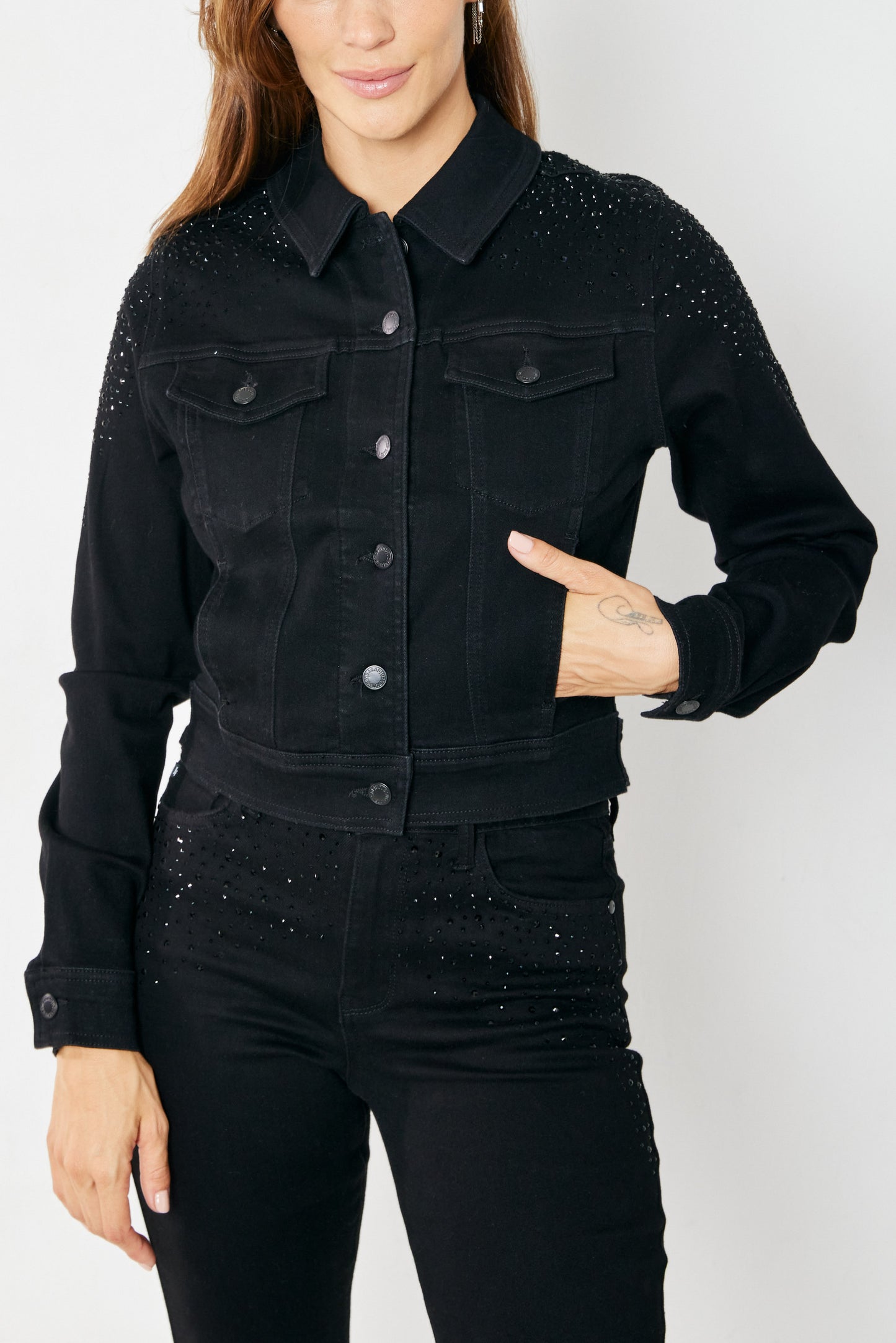 Judy Blue Rhinestone Embellished Jacket